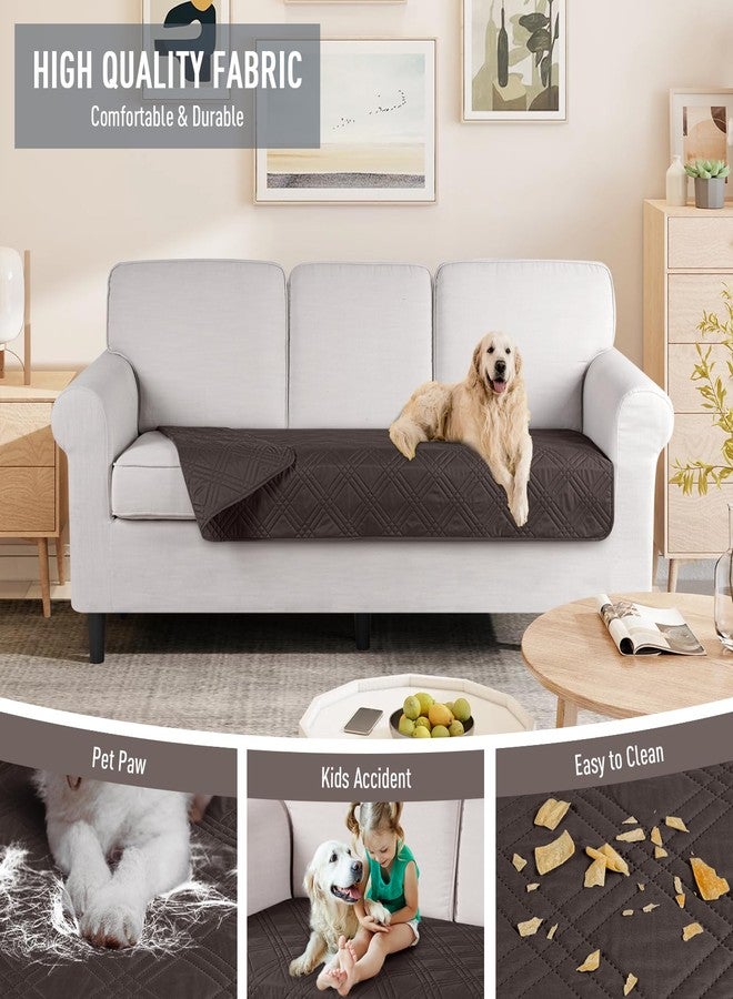 TAOCOCO 100% Waterproof Couch Cushion Cover Reversible Sofa Seat Cover for Dogs Pets Chaise Couch Cover for Sectional Sofas U Shape Couch Furniture Protector Sofa Slipcover(Sofa, Chocolate) - Image 4